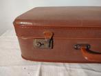 K394 VINTAGE jaren 50 koffer van geperst karton, 60 tot 70 cm, Overige materialen, Gebruikt, Ophalen of Verzenden