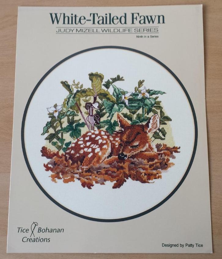 White-Tailed Fawn Patroon - Judy Mizell - 1993 - Engels, Hobby en Vrije tijd, Borduren en Borduurmachines, Gebruikt, Patroon, Handborduren