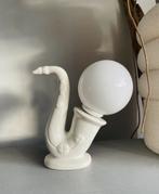 Porseleinen SAXOPHONE Lamp 1980’s, Huis en Inrichting, Ophalen of Verzenden, Zo goed als nieuw, Glas, Minder dan 50 cm