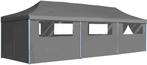 Pop-Up Easy-Up-Tent Vouwtent. Partytent. 3x9m Antraciet., Tuin en Terras, Partytenten, Ophalen of Verzenden, Nieuw, 8 meter of meer