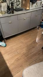 Grijze kast met gouden beslag - Zelf demonteren, Overige materialen, Gebruikt, 100 tot 150 cm, Ophalen of Verzenden