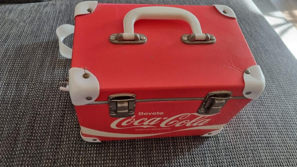 Vintage Coca-Cola Koelbox met Draagriem, Verzamelen, Ophalen of Verzenden, Gebruikt, Gebruiksvoorwerp