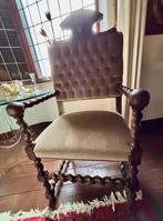 Antieke fauteuil, Huis en Inrichting, Fauteuils, Hout, Gebruikt, 75 tot 100 cm, 50 tot 75 cm