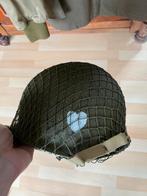 M1 helm us wo2 ww2 origineel fixed bale airborne, Ophalen of Verzenden, Landmacht, Amerika, Helm of Baret