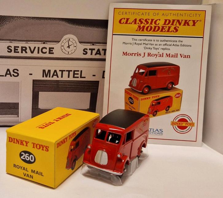 Morris J Royal Mail Van - Dinky Toys 260 - Atlas, Hobby en Vrije tijd, Modelauto's | 1:43, Nieuw, Auto, Dinky Toys, Ophalen of Verzenden