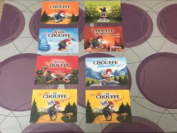 8 grote la chouffe postkaarten voor 12€ beschikbaar voor biedingen