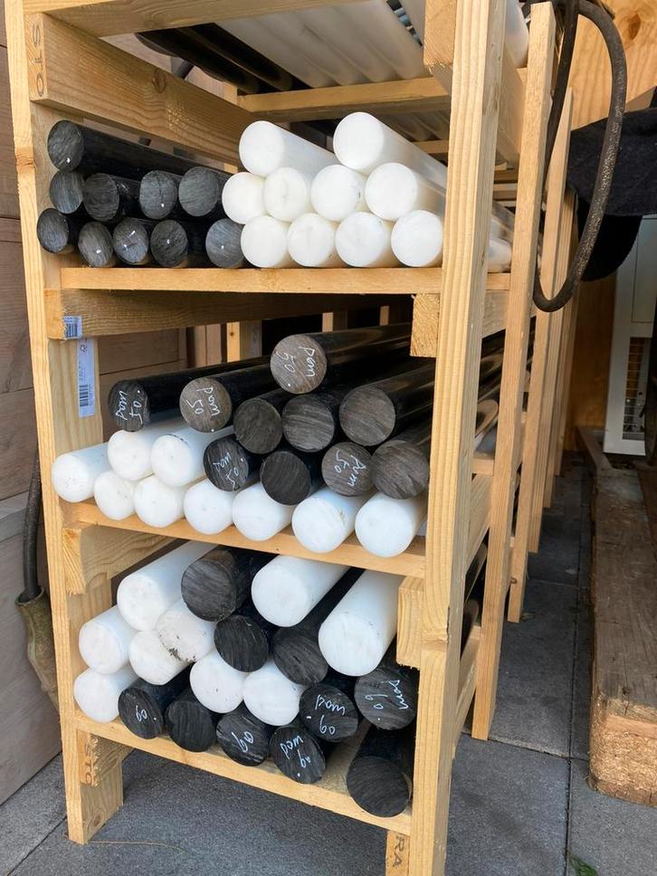 POM-C-/ Delrin draaimateriaal, diameter 10 t/m 150 MM, Doe-het-zelf en Verbouw, Gereedschap | Freesmachines, Zo goed als nieuw