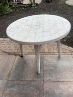 Tuintafel plastic, Tuin en Terras, Tuintafels, Ophalen of Verzenden, Zo goed als nieuw, Rond, Plastic