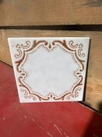 17 oude tegeltjes 11x11 cm, Doe-het-zelf en Verbouw, Tegels, Ophalen, Gebruikt, Minder dan 20 cm, Minder dan 20 cm