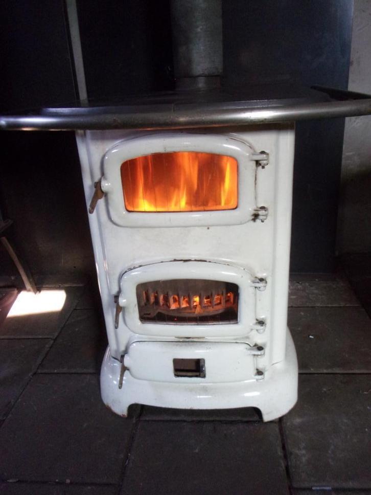 Supermooie Etna 934 houtkachel allesbrander, Huis en Inrichting, Kachels, Gebruikt, Vrijstaand, Houtkachel, Hout, Ophalen