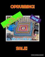 OPRUIMING! Handgemaakte Granny Square deken XL. T.E.A.B., Ophalen of Verzenden, Zo goed als nieuw