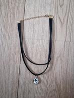Ketting Dames Dubbele Riem Edelsteen Hanger Elegant, Ophalen, Kunststof, Met edelsteen, Wit