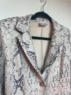 Helena Hart slangenprint blazer scuba creme paars XS, Beige, Zo goed als nieuw, Jasje, Koningin Wilhelminaplein 13, 1062 HH Amsterdam