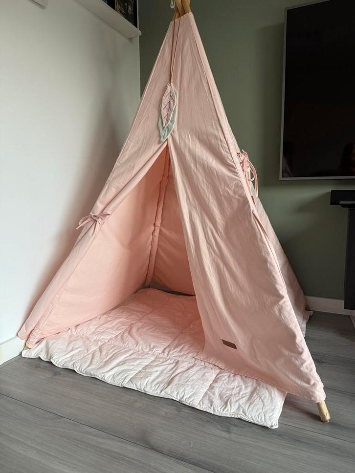 Little Dutch Tipi Tent Roze speeltent, Kinderen en Baby's, Speelgoed | Speeltenten, Zo goed als nieuw, Ophalen
