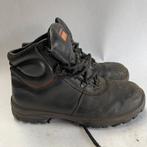 Emma Werkschoenen Stalen Neus Leer Zwart Maat 44, Emma, Zwart, Emma, Emma