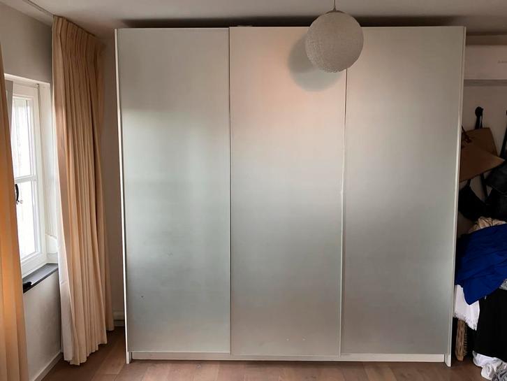 Maatwerk kledingkast hoogglans/matglas, Huis en Inrichting, Kasten | Kledingkasten, Zo goed als nieuw, 200 cm of meer, 200 cm of meer