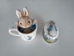 Peter Rabbit - Beatrix Potter beker, blik en knuffel, Ophalen of Verzenden, Zo goed als nieuw