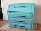 Blauwe houten commode, 90 tot 105 cm, 50 tot 70 cm, Gebruikt, Ophalen of Verzenden