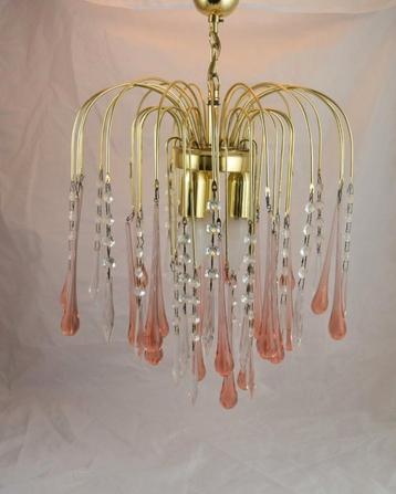 Vintage Teardrop kroonluchter a la Paolo Venini beschikbaar voor biedingen