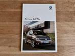 Brochure Volkswagen Golf Plus, Ophalen, Zo goed als nieuw, Volkswagen