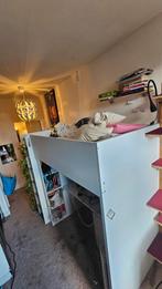 IKEA SMÅSTAD Hoogslaper met bureau, kast en matras, Ophalen, Gebruikt, Hoogslaper