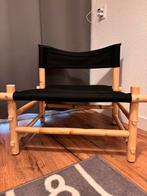 Ikea fauteuil bamboe zwart, Ophalen, Gebruikt, 50 tot 75 cm