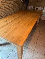 Eettafel massief eiken | 200 bij 100, Ophalen, Eikenhout, 200 cm of meer, 50 tot 100 cm