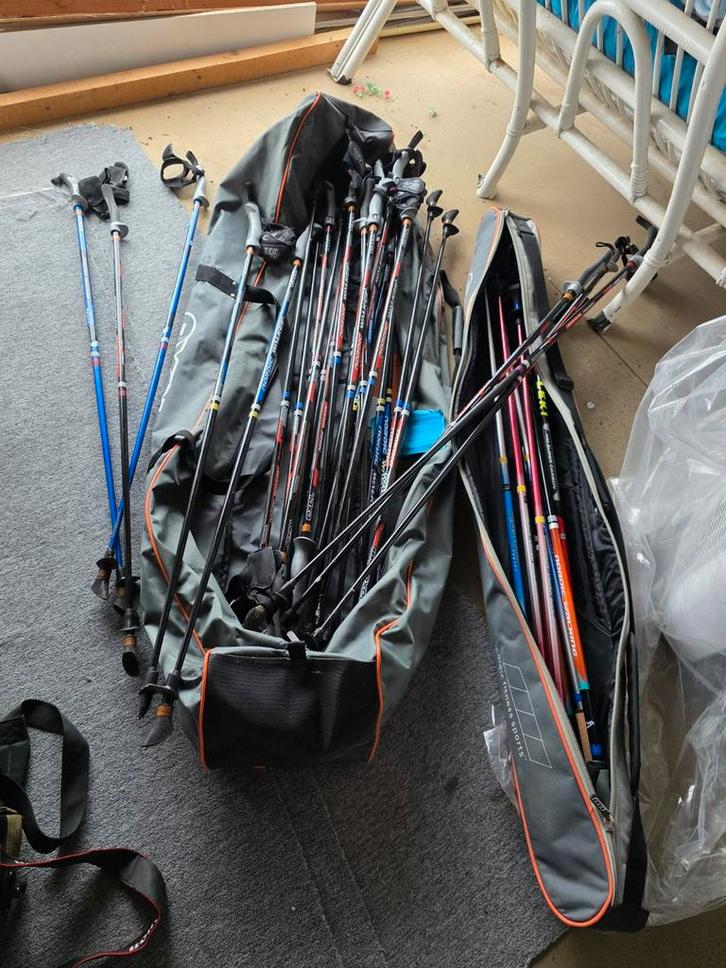 Nieuwe Nordic Walking Stokken - 18 Paar, Sport en Fitness, Skiën en Langlaufen, Nieuw, Stokken, Langlaufen, Overige merken, 100 tot 140 cm