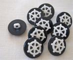 Knopen, donkerblauw met wit stuurwiel, Ophalen of Verzenden, Nieuw, Knoop of Knopen
