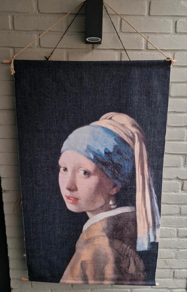 Meisje met de parel wanddecoratie, Antiek en Kunst, Kunst | Schilderijen | Klassiek, Ophalen