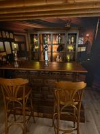 Antieke bar set toog luifelbar bruin cafe kroeg man cave, Ophalen of Verzenden, Zo goed als nieuw