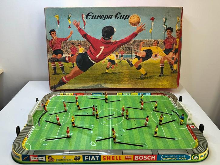Technofix Europa Cup Voetbalspel 305 - Vintage Blikken Speel, Antiek en Kunst, Antiek | Speelgoed, Ophalen of Verzenden