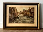 Ets van Louis Rigaux, Rolweg Brugge, Antiek en Kunst, Kunst | Etsen en Gravures, Ophalen
