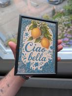 Ciao Bella - Ingelijste Poster, Bryanbaartmans@outlook.com, BryanDesign, Ophalen of Verzenden, Zo goed als nieuw