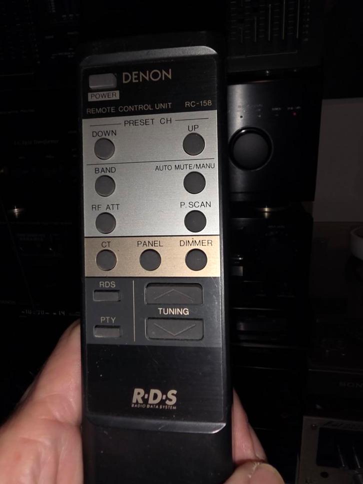 Originele Denon RC-158 Afstandsbediening voor RDS Tuners, Audio, Tv en Foto, Afstandsbedieningen, Gebruikt, Origineel, Dvd, Game console