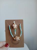 Handgemaakte Armband & Sleutelhanger Set, Overige materialen, Blauw, Nieuw, Ophalen of Verzenden