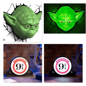 Harry Potter, Marvel, Star Wars, DC Comics, 3D LED Lights beschikbaar voor biedingen