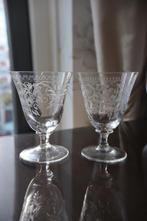 Antieke Franse kristallen glazen set van 6, Antiek en Kunst, Ophalen of Verzenden