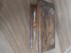 Te koop bewerkt houten doosje, Antiek en Kunst, Ophalen of Verzenden