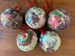 5 Kerstballen Hangers "Nostalgie" Nieuw, Ophalen of Verzenden, Nieuw