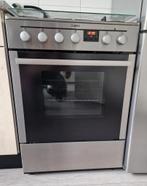 Vrijstaande gaskookplaat met oven - RVS look, Witgoed en Apparatuur, Ovens, Ophalen, Gebruikt, Oven, Hete lucht