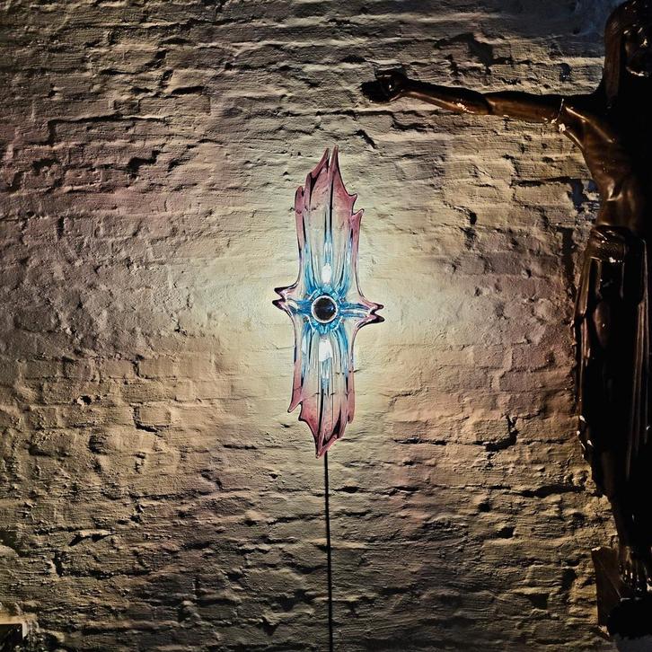 Vintage Murano glazen wandlamp., Huis en Inrichting, Lampen | Wandlampen, Zo goed als nieuw, Ophalen of Verzenden