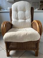 Rieten stoel, Huis en Inrichting, Stoelen, Ophalen, Gebruikt, Bruin, Riet of Rotan