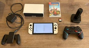 Nintendo Switch OLED – Krasvrij + Extra Controller & Game! beschikbaar voor biedingen