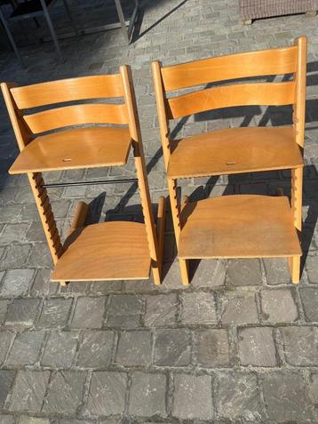 Twee Tripp Trapp Stokke Kinderstoelen beschikbaar voor biedingen