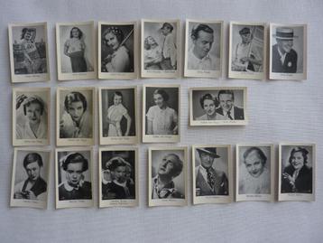 78 moviecards acteurs Van Houten Mijn Filmboek 2 1934 5x7,5 beschikbaar voor biedingen