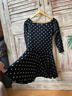 Isabel de Pedro zwarte mini-jurk met witte stippen maat S /M, Zwart, Isabel de Pedro, Ophalen of Verzenden, Maat 36 (S)