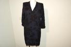 Essentiel Antwerp nacht blauwe jurk zwart motief mt 36/38, Kleding | Dames, Jurken, Essentiel Antwerp, Maat 36 (S), Gedragen, Verzenden