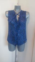 Donkerblauw zwart topje blousje, Ophalen of Verzenden, Zo goed als nieuw, Maat 36 (S), Blauw