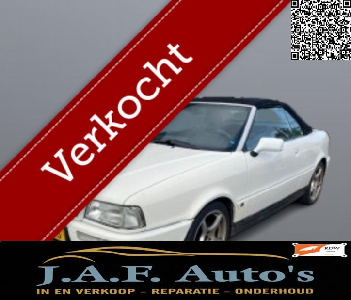 Audi Cabriolet 2.3 cabrio 1993 rijdt heel fijn automaat!, Auto's, Audi, 136 pk, Gebruikt, Cabriolet, 4 stoelen